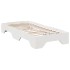 Estructura de cama sin colchón apilable blanca 90x190