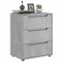 Aparador VISNES gris hormigón 60x40x73 cm madera de