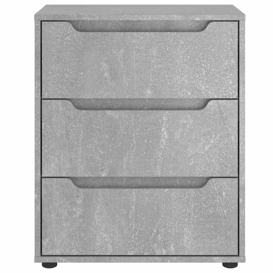 Aparador VISNES gris hormigón 60x40x73 cm madera de