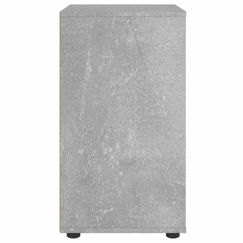 Aparador VISNES gris hormigón 60x40x73 cm madera de