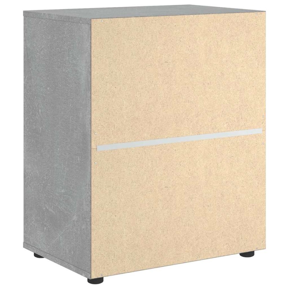 Aparador VISNES gris hormigón 60x40x73 cm madera de