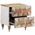 Mesitas de noche 2 uds madera maciza de mango 40x33,5x46
