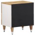 Mesitas de noche 2 uds madera maciza de mango 40x33,5x46