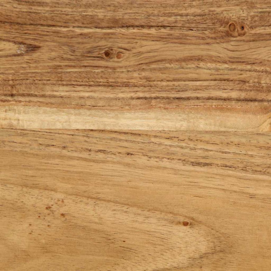 Mesita de noche madera maciza de acacia 50x27x50