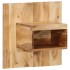 Mesita de noche madera maciza de acacia 50x27x50