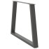 Patas para mesa comedor forma V 2uds antracita 90x(72-73,3)