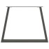 Patas para mesa comedor forma V 2uds antracita 90x(72-73,3)