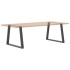 Patas para mesa comedor forma V 2uds antracita 90x(72-73,3)