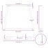Patas para mesa comedor forma V 2uds antracita 90x(72-73,3)