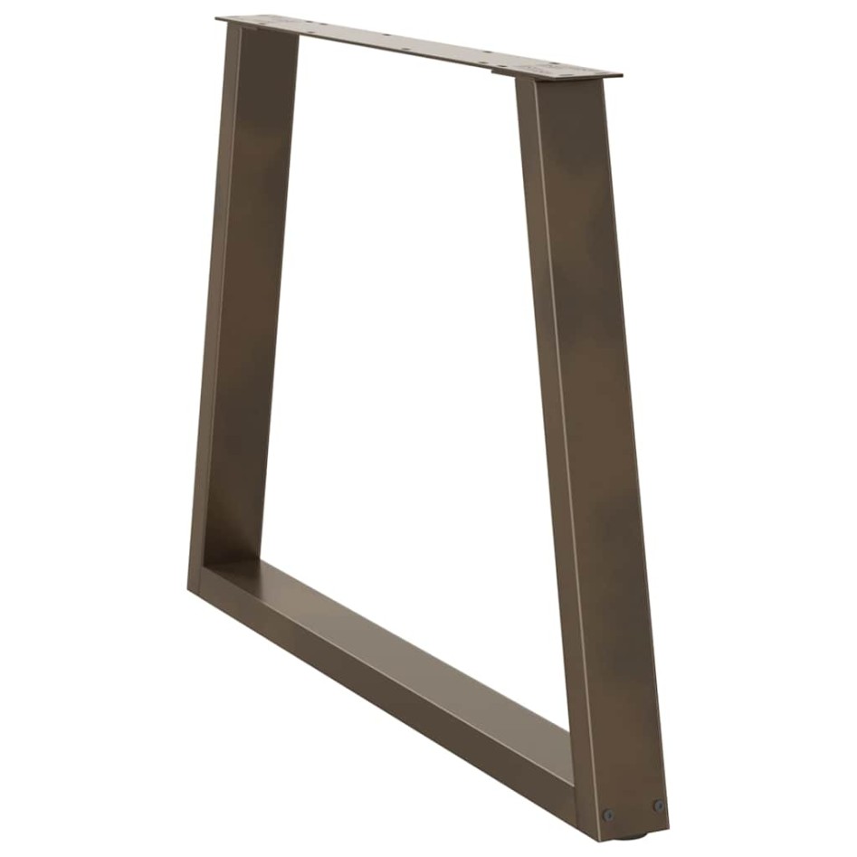 Patas para mesa de comedor en forma de V 3 uds acero