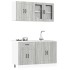 Mueble cocina Kalmar sonoma gris 4 pzas madera