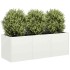 Jardinera de acero laminado en frío blanco 120x40x40