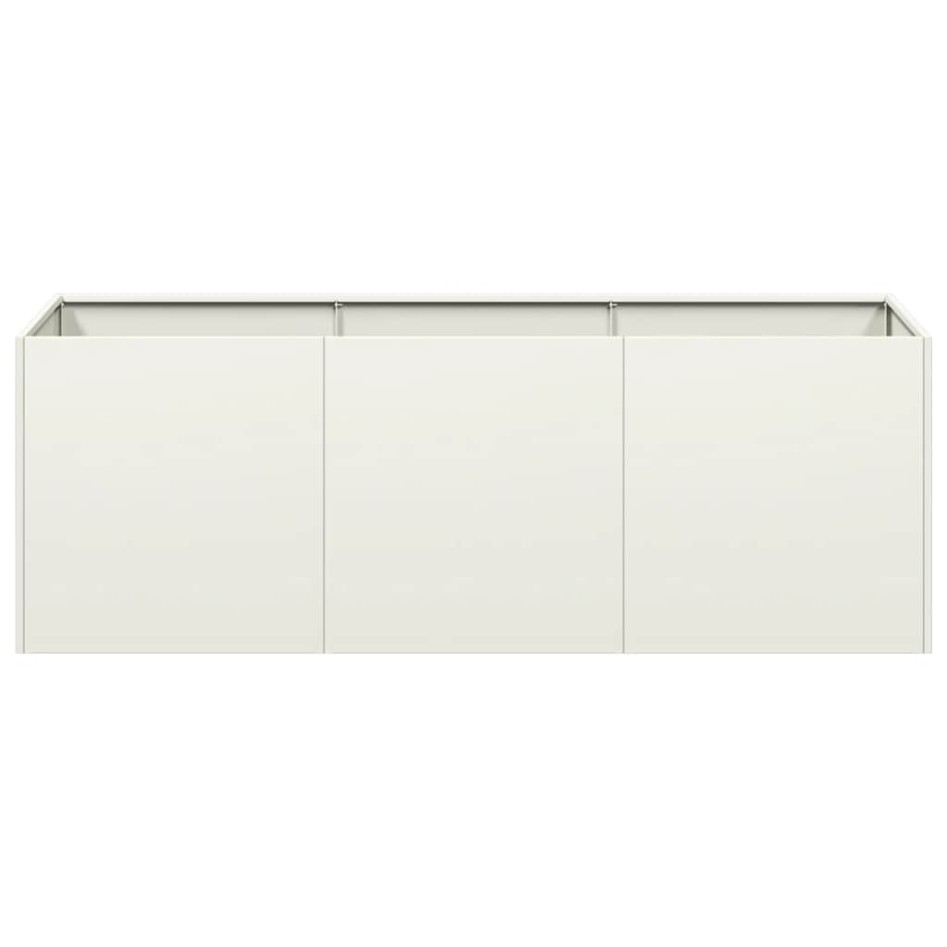 Jardinera de acero laminado en frío blanco 120x40x40