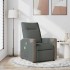 Sillón de masaje reclinable de tela gris