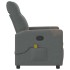 Sillón de masaje reclinable de tela gris