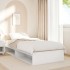 Sofá cama con colchón madera maciza de pino blanco 80x200