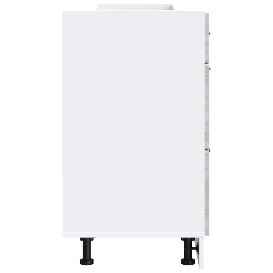 Mueble bajo de cocina porto gris sonoma madera