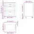 Mueble bajo de cocina porto gris sonoma madera