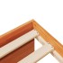 Sofá cama con colchón madera maciza pino marrón cera 80x200