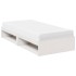 Sofá cama con colchón madera maciza de pino blanco 90x190