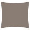 Toldo de vela cuadrado tela Oxford gris taupe 7x7 m