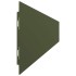 Bordes césped 50 uds acero laminado frío verde oliva 10x103