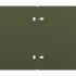 Bordes césped 50 uds acero laminado frío verde oliva 15x103