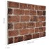 Paneles de pared 3D diseño de ladrillo 10 uds EPS marrón