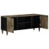 Mueble de TV madera maciza de mango gris claro 105x33,5x46