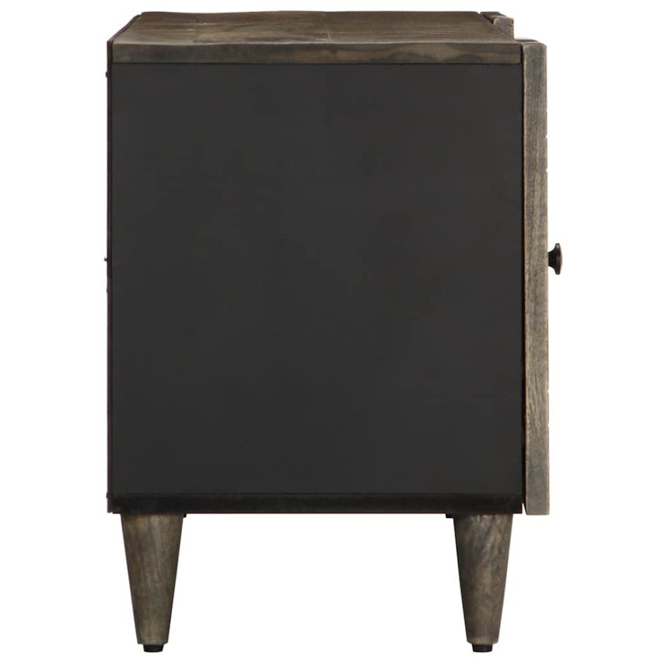 Mueble de TV madera maciza de mango gris claro 105x33,5x46