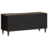 Mueble de TV madera maciza de mango gris claro 105x33,5x46