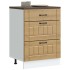 Mueble bajo de cocina Lucca roble