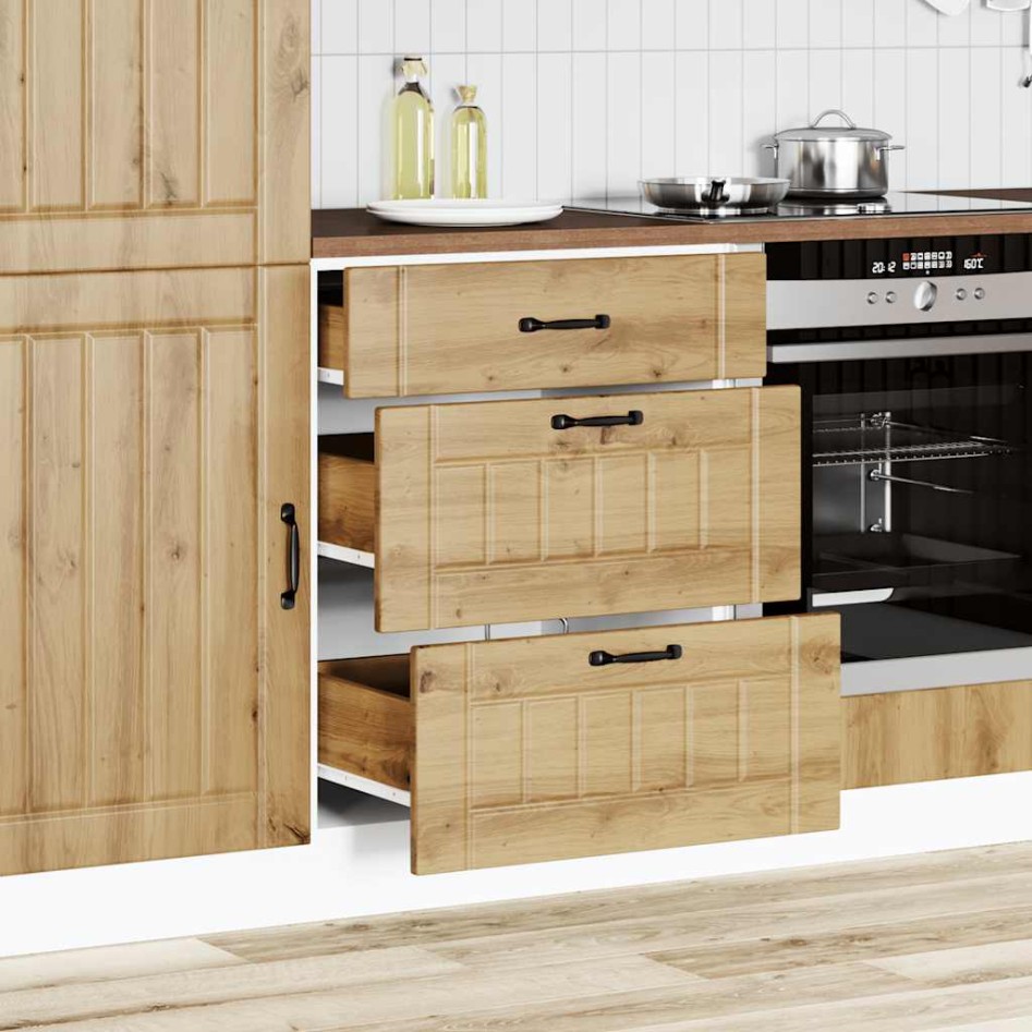 Mueble bajo de cocina Lucca roble