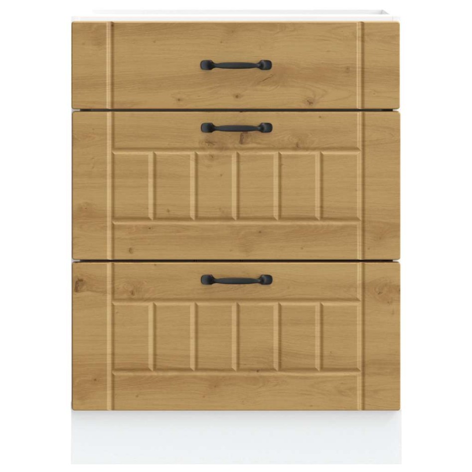 Mueble bajo de cocina Lucca roble