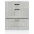 Mueble bajo de cocina Lucca madera contrachapada gris