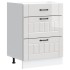 Mueble bajo de cocina Lucca blanca de alto