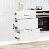 Mueble bajo de cocina Lucca blanca de alto