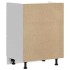 Mueble bajo de cocina Lucca blanca de alto