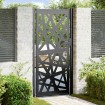 Puerta de jardín de acero negra diseño luminoso 105x205 cm