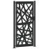 Puerta de jardín de acero negra diseño luminoso 105x205