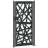 Puerta de jardín de acero negra diseño luminoso 105x205
