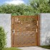 Puerta de jardín diseño en cruz de acero desgastado 105x105