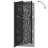 Puerta de jardín diseño llama acero negro 105x205