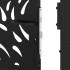 Puerta de jardín diseño llama acero negro 105x205