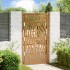 Puerta de jardín diseño con listón acero desgastado 105x180
