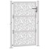 Puerta de jardín diseño de hojas de acero desgastado 105x155