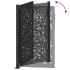 Puerta de jardín diseño llama acero negro 105x155