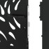 Puerta de jardín diseño llama acero negro 105x155