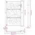 Puerta de jardín diseño llama acero negro 105x155