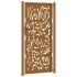 Puerta de jardín diseño llama acero desgastado 105x205